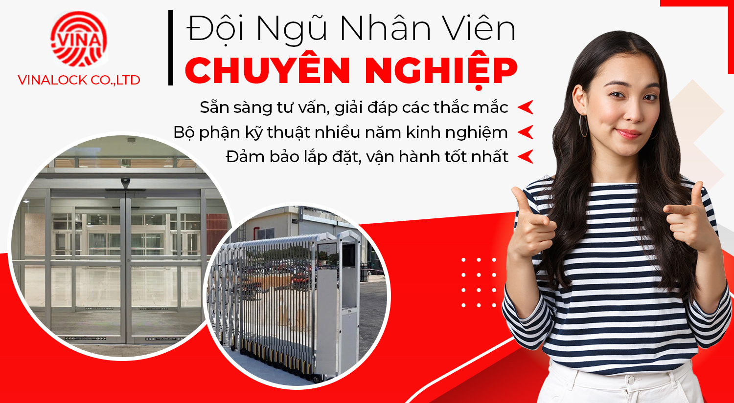 Đội ngũ kỹ sư cơ điện thi công lắp đặt và bảo hành Vinalock