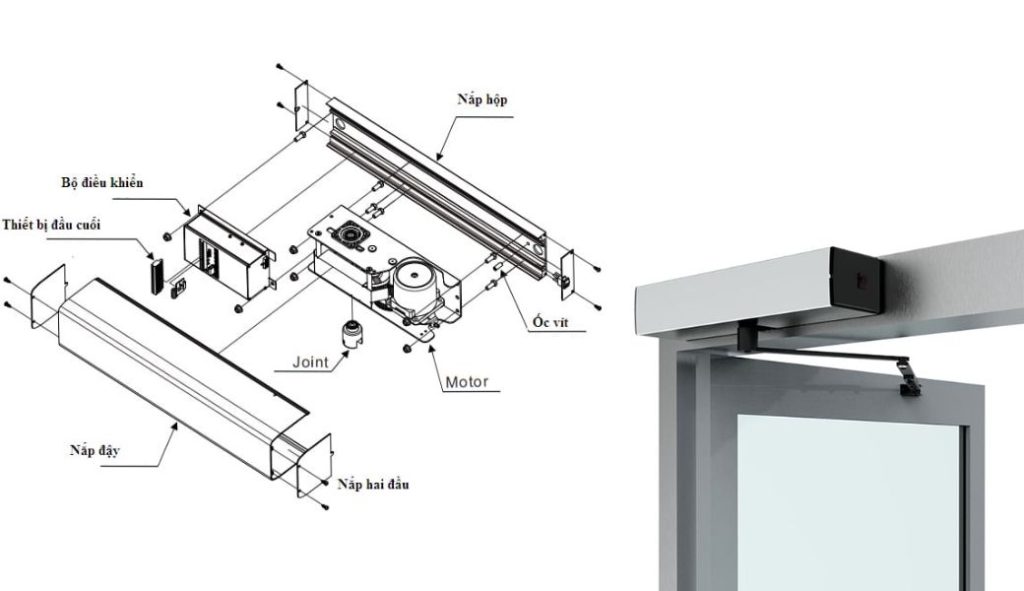Cửa tự động mở quay là gì? Giải pháp tối ưu cho công trình cao cấp